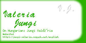 valeria jungi business card